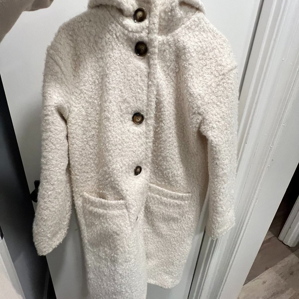 White Sherpa Coat